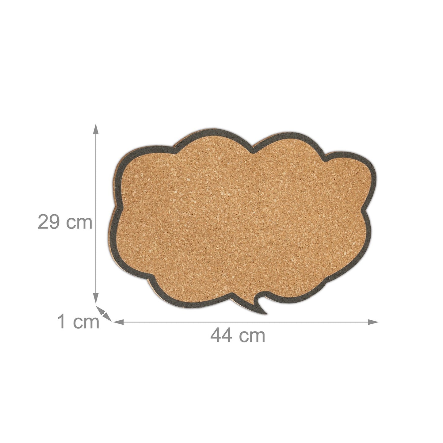 set of 2 pin boards made of cork thought clouds