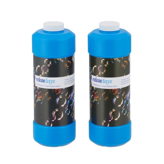 set of 2 refill bottles for soap bubbles 1 l