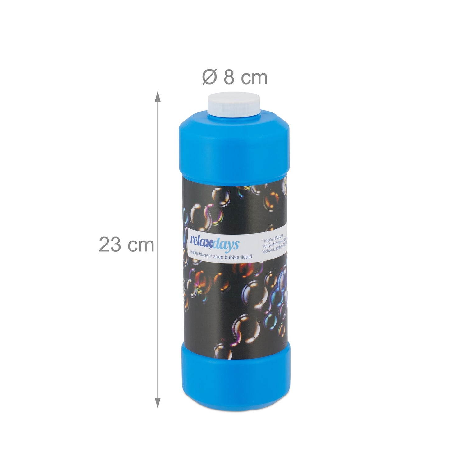 set of 2 refill bottles for soap bubbles 1 l