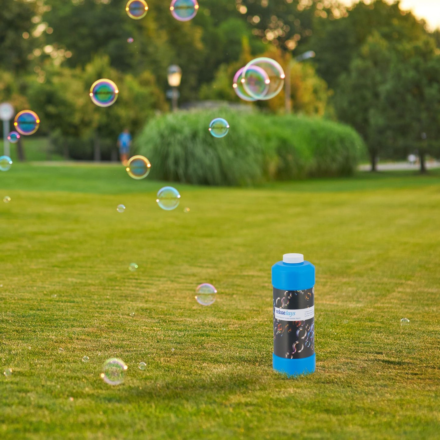 set of 2 refill bottles for soap bubbles 1 l
