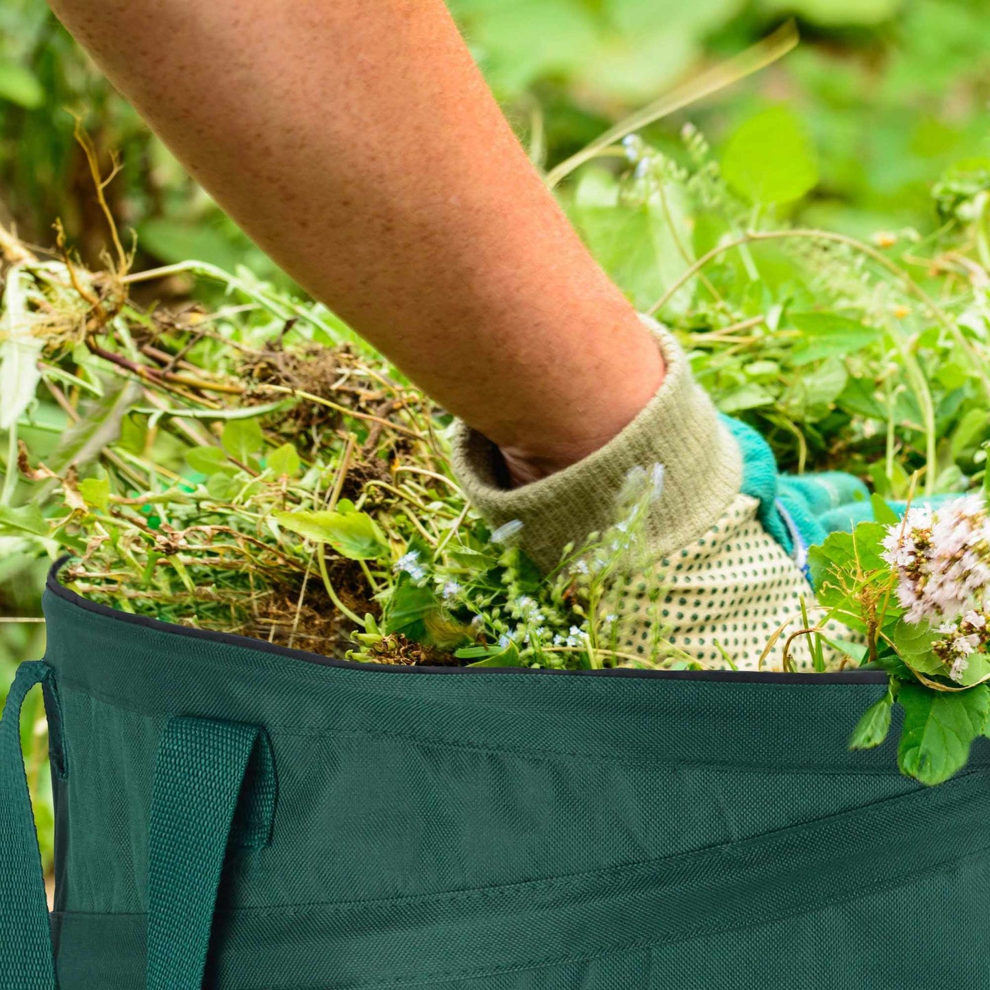 set of 2 self-standing leaf bags 120L