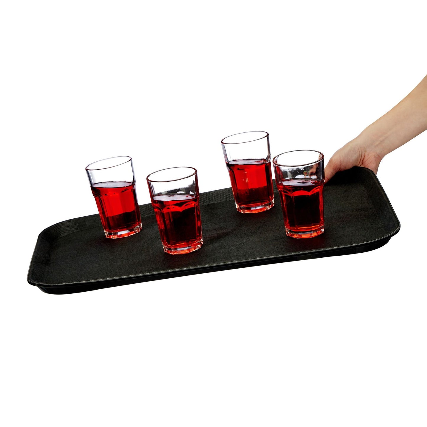 set of 2 serving trays 56 x 41 cm