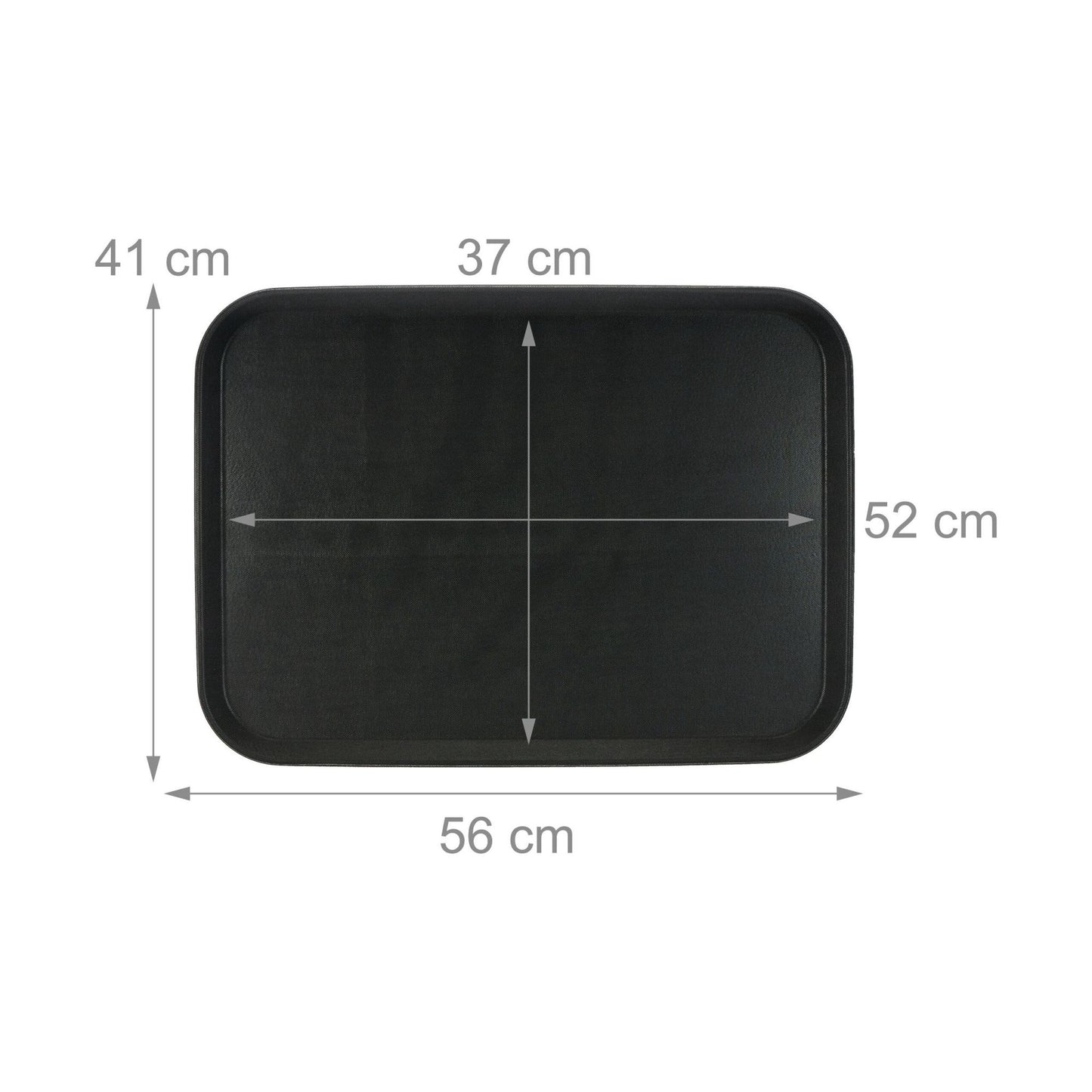 set of 2 serving trays 56 x 41 cm