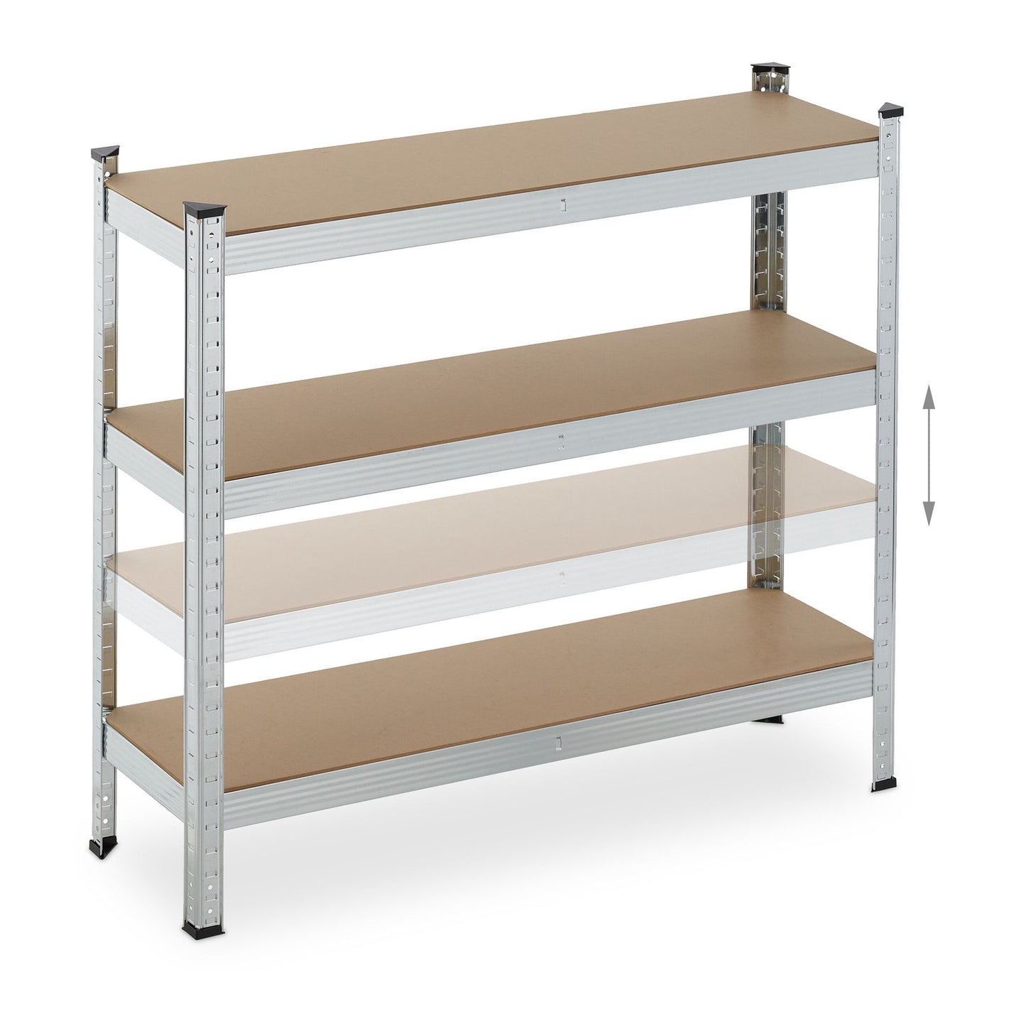 set of 2 sturdy shelves with 5 levels