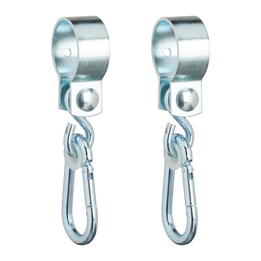 set of 2 swivel hooks with carabiners