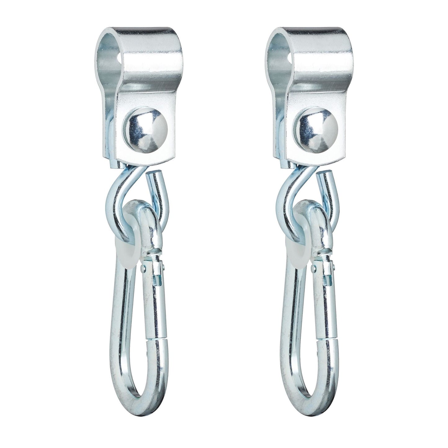 set of 2 swivel hooks with carabiners