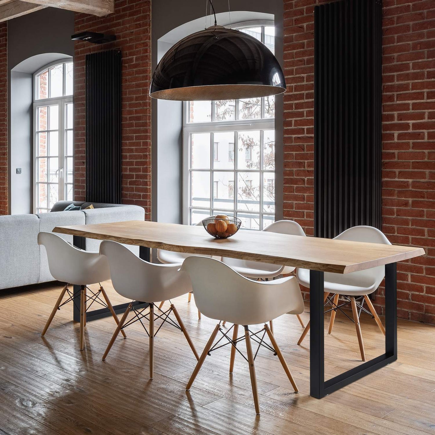 set of 2 table runners black