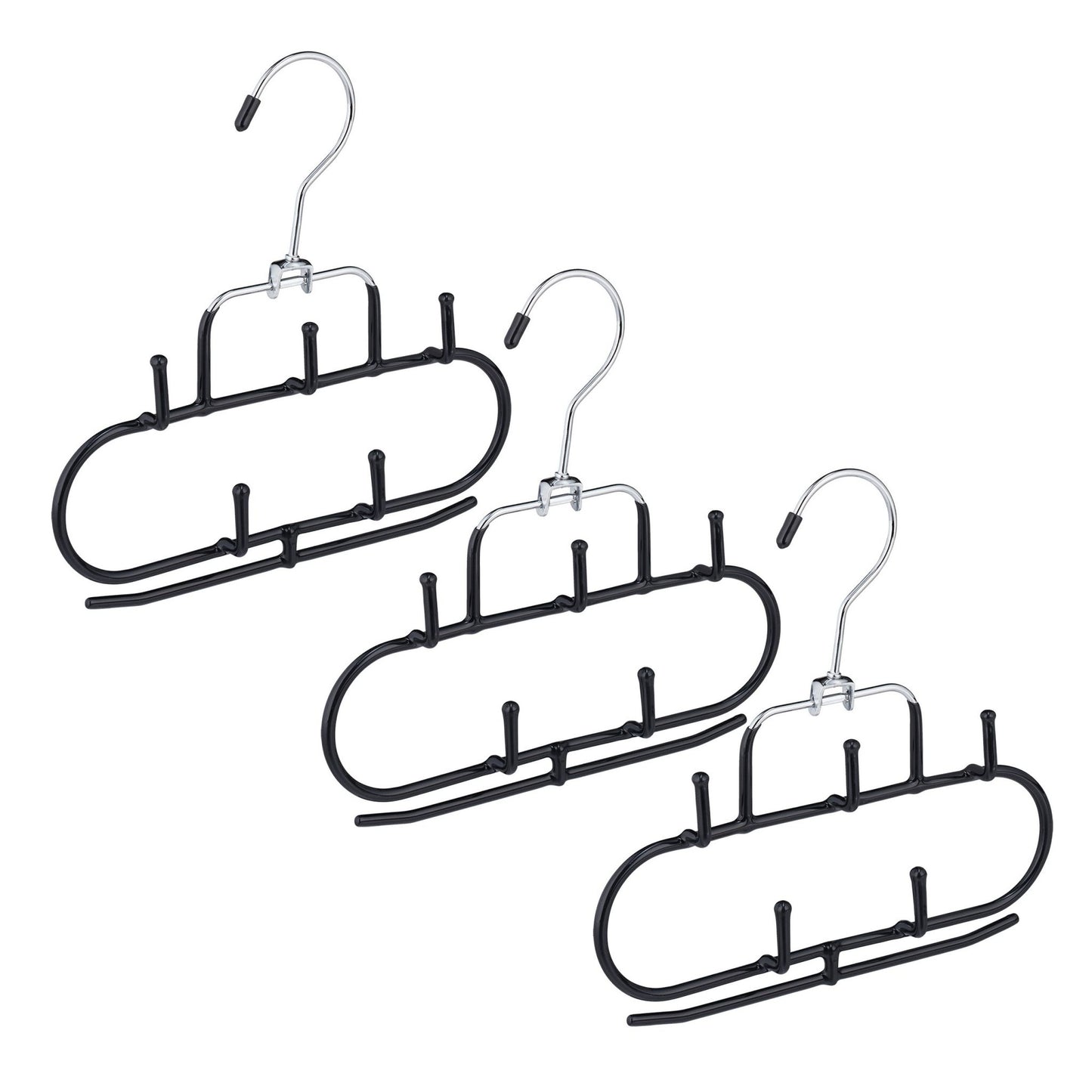 set of 3 belt holders with 5 hooks