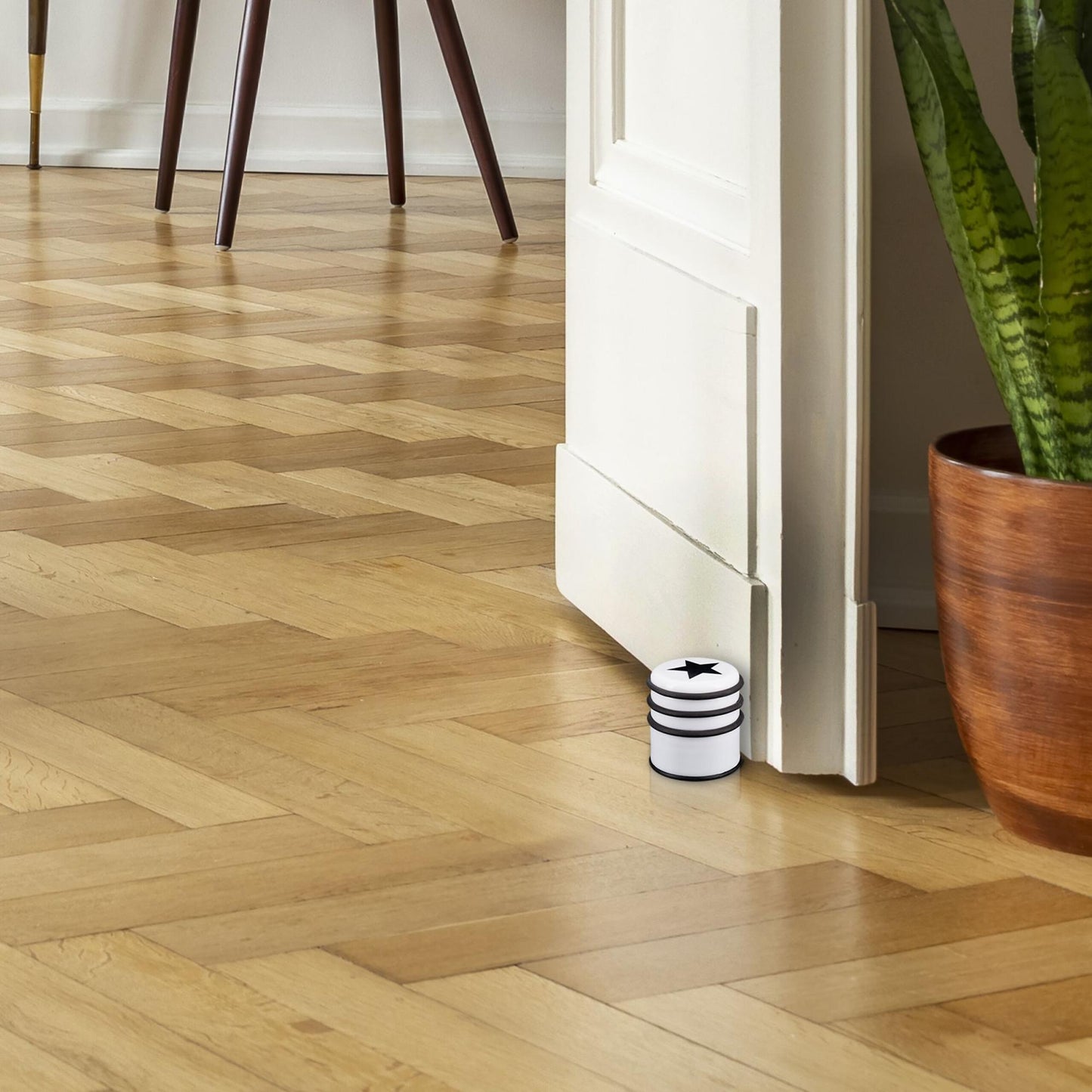 set of 3 door stops with star motif