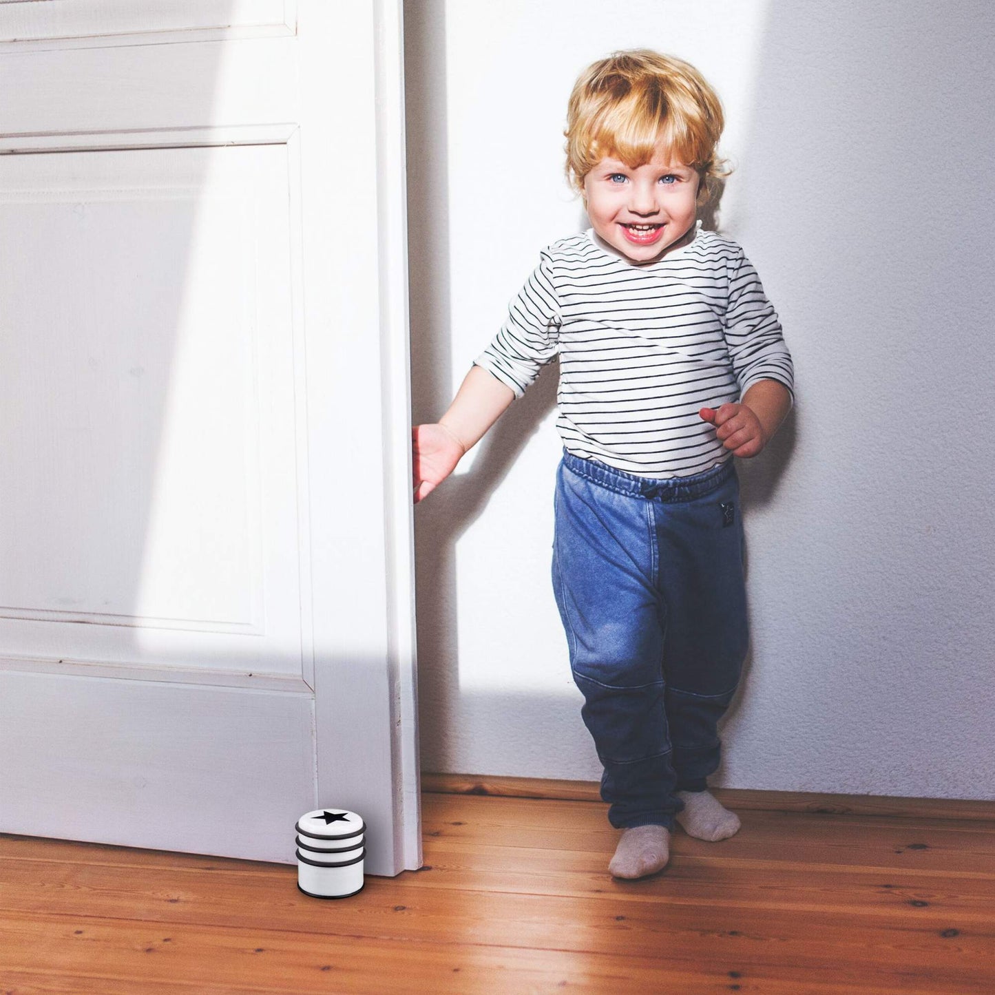 set of 3 door stops with star motif