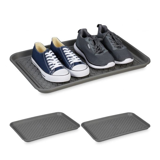 set of 3 drip trays for shoes 60 x 40 cm