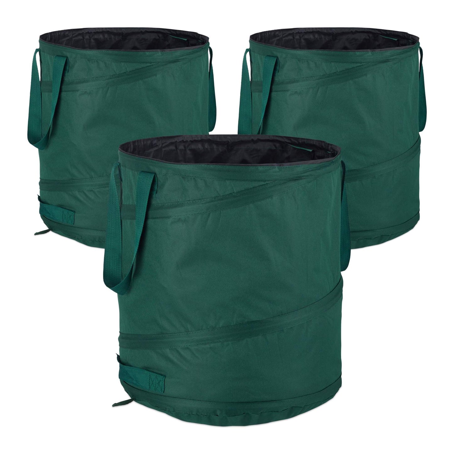 set of 3 self-standing leaf bags 85L