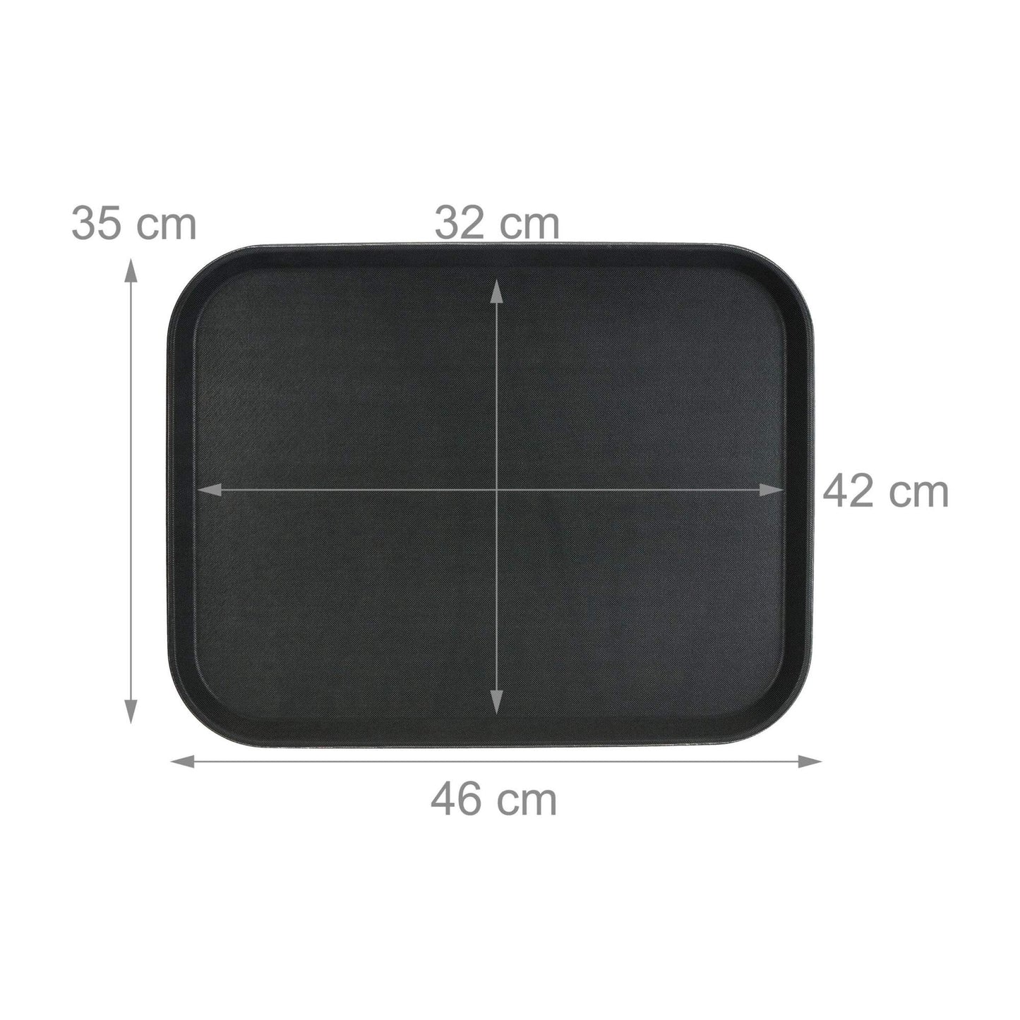 set of 3 serving trays 46 x 35 cm