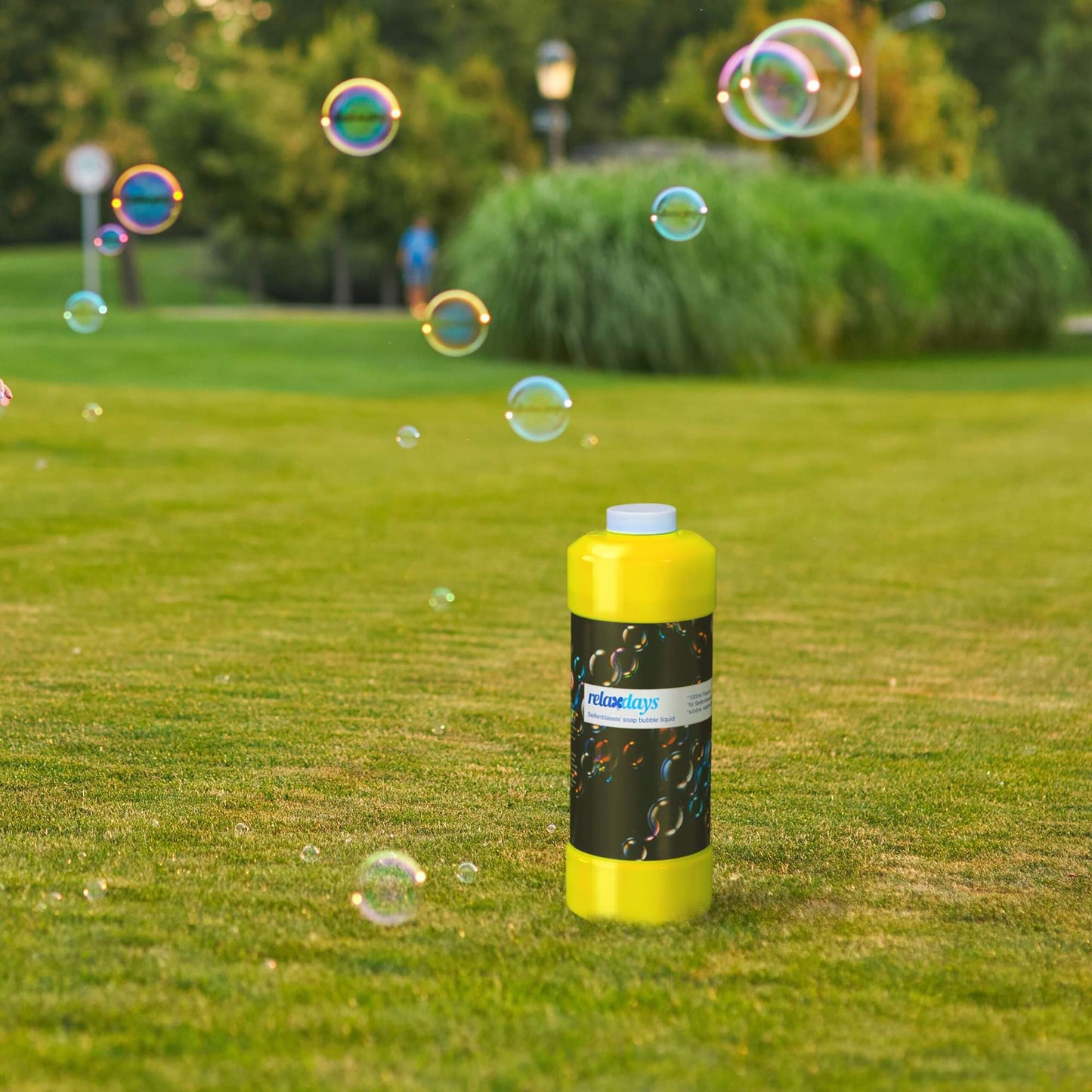 set of 3 soap bubbles refill bottle 1 l