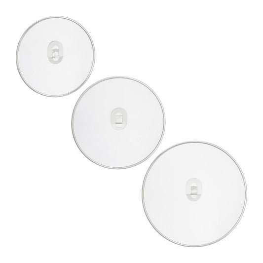 set of 3 splash guards for frying pans