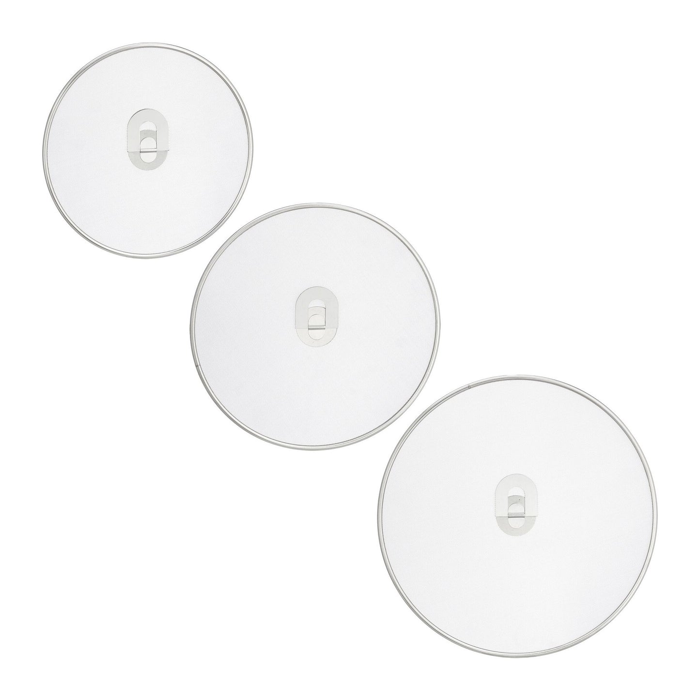 set of 3 splash guards for frying pans
