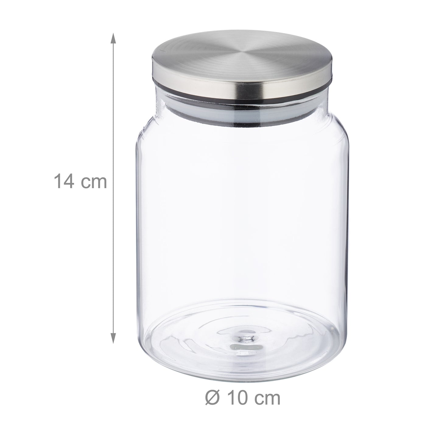 set of 3 storage jars with lids 700 ml