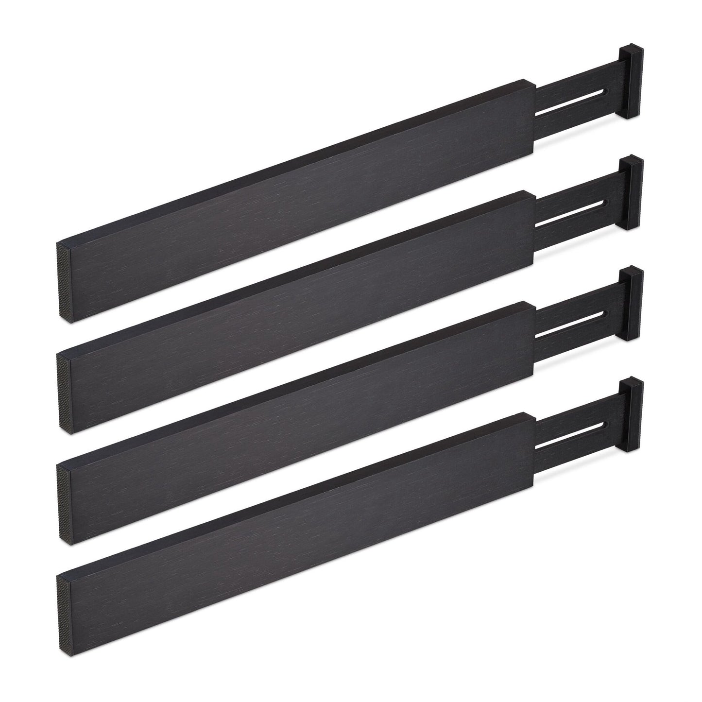 set of 4 drawer dividers in black