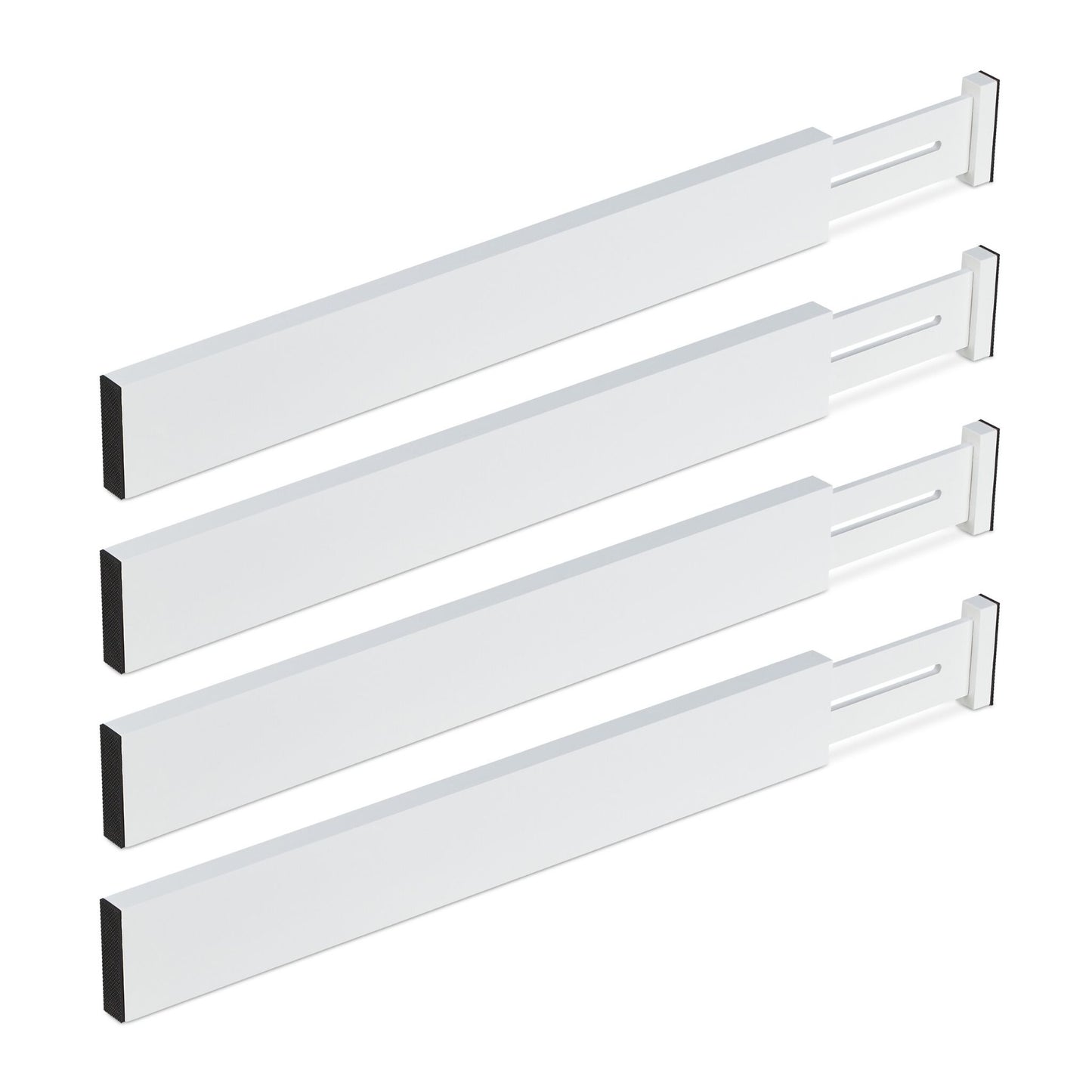 set of 4 drawer dividers in white