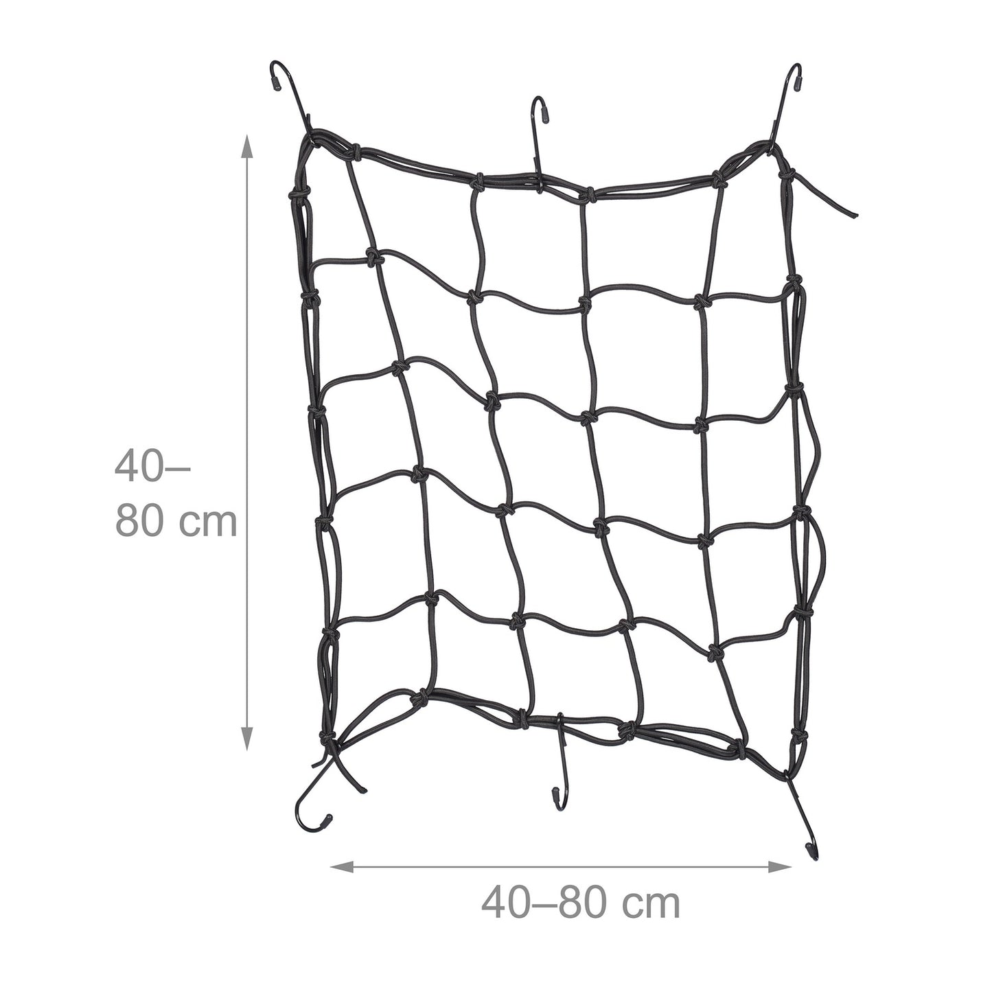 set of 4 luggage nets for motorcycle and bicycle
