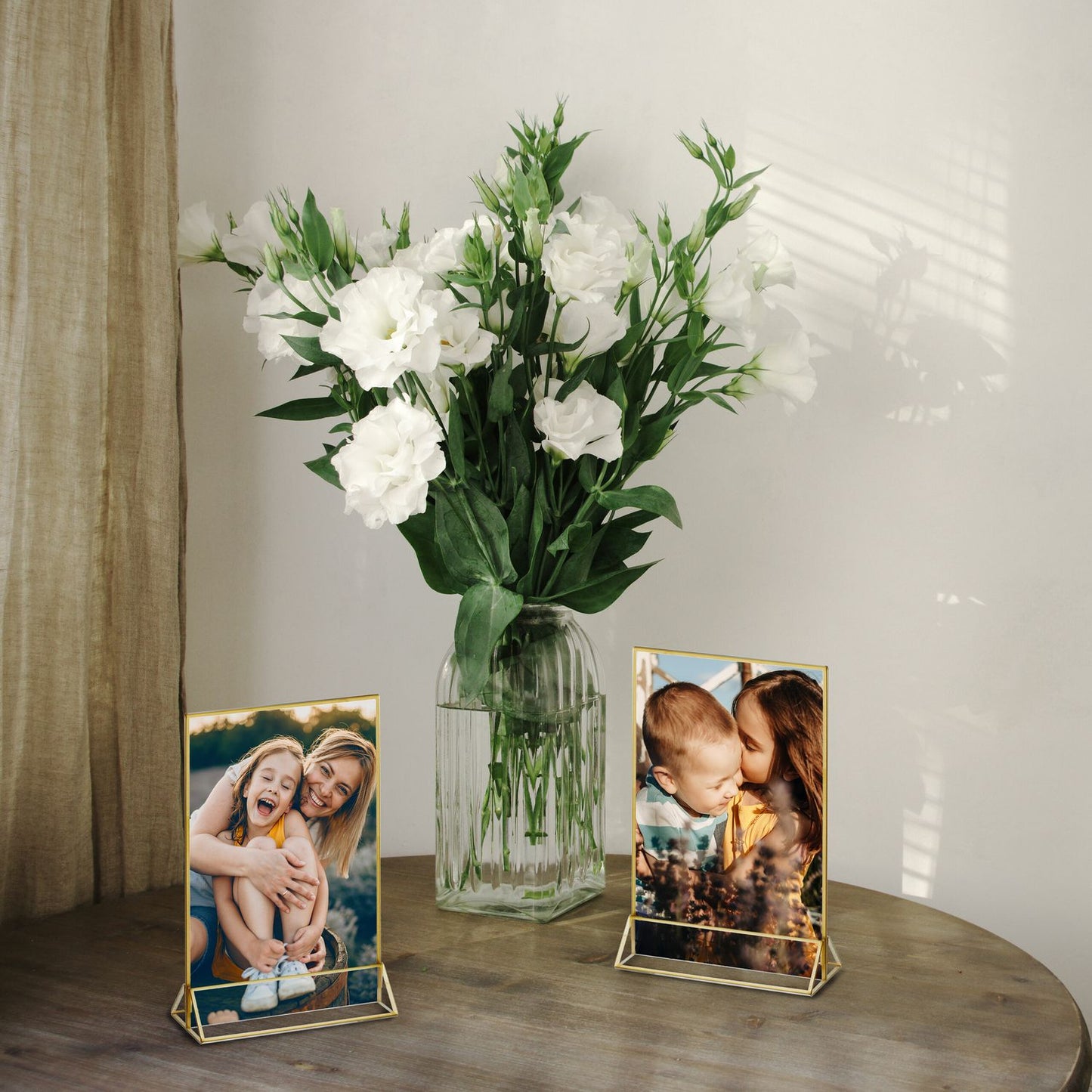 set of 6 table stands DIN A5
