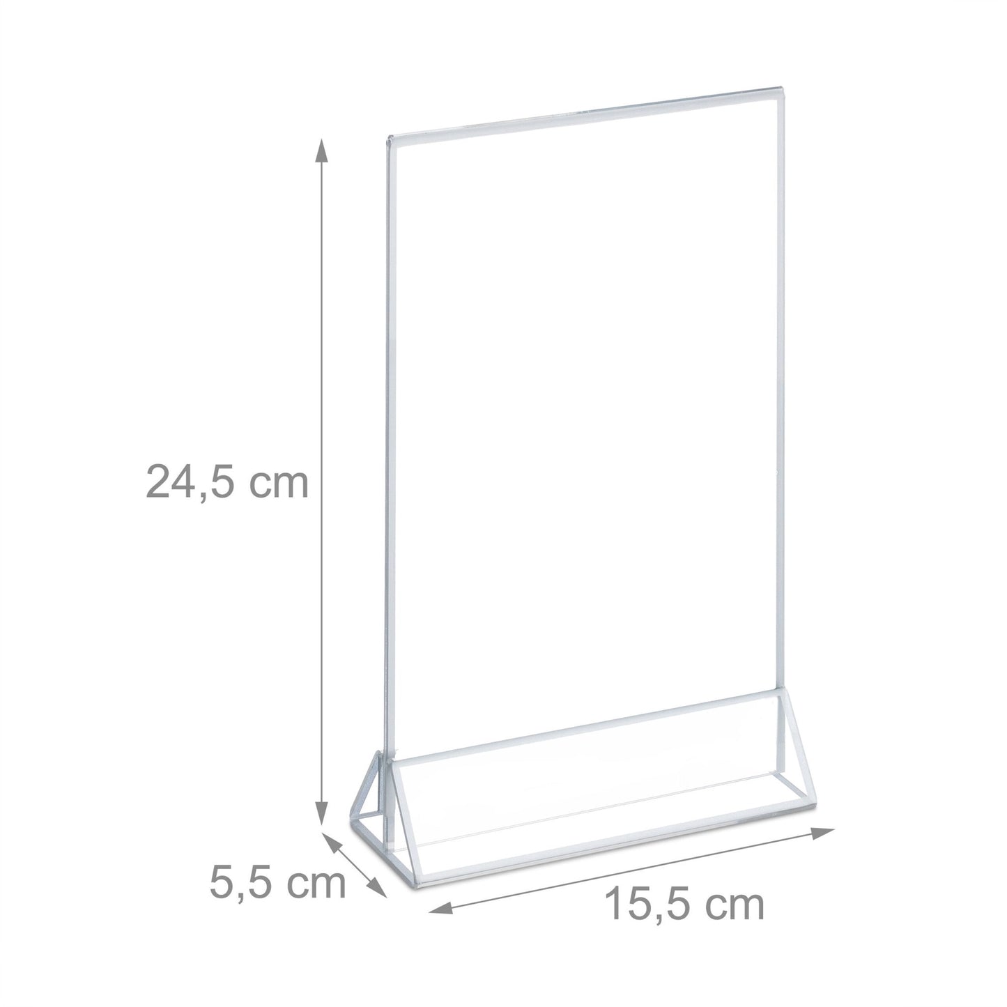 set of 6 table stands DIN A5
