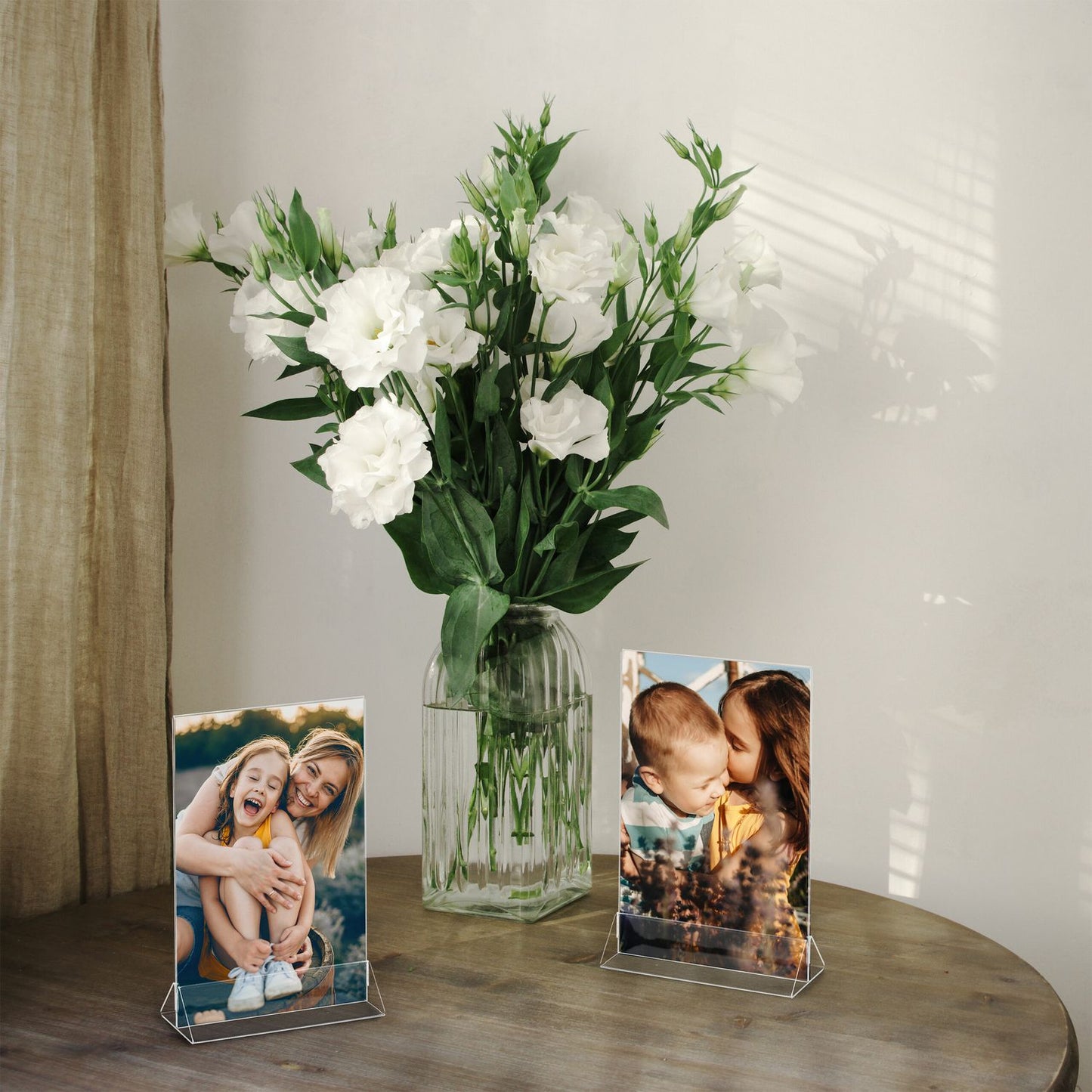 set of 6 table stands DIN A5