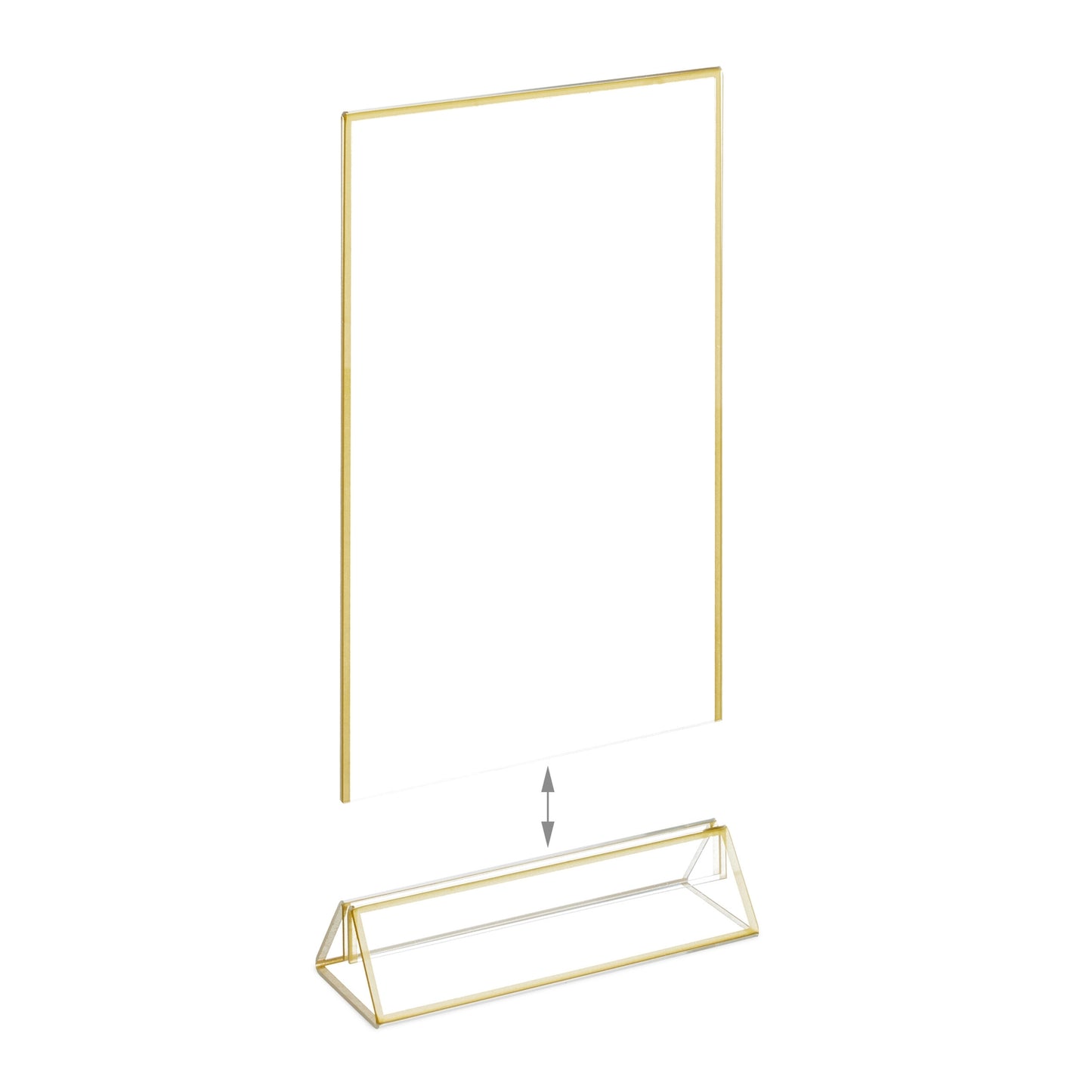set of 6 table stands DIN A5