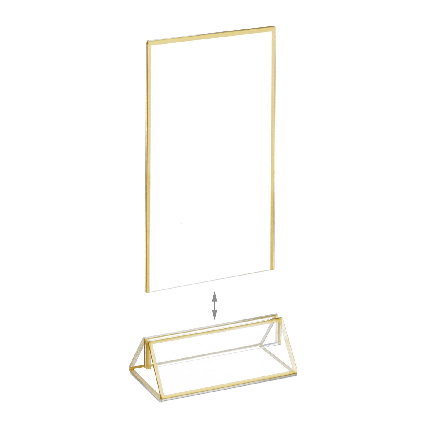 set of 6 table stands DIN A6