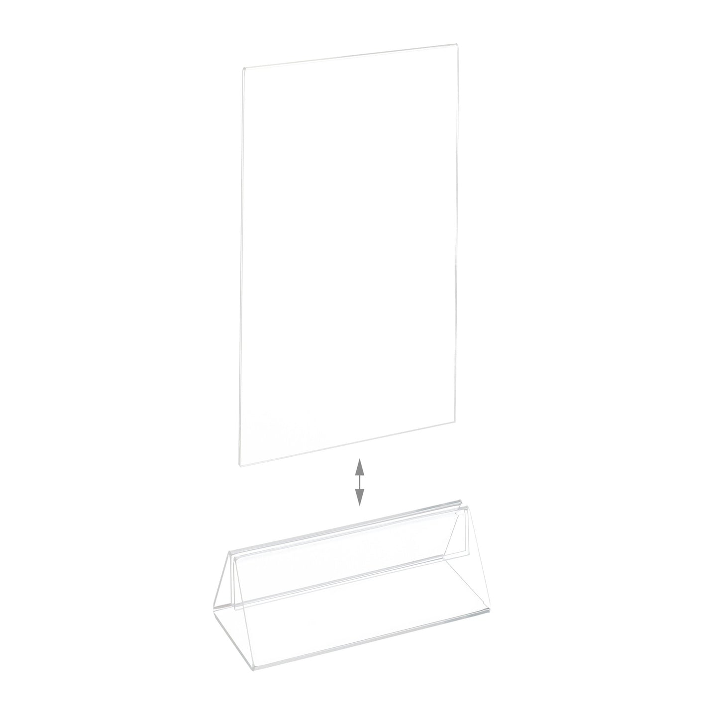 set of 6 table stands DIN A6