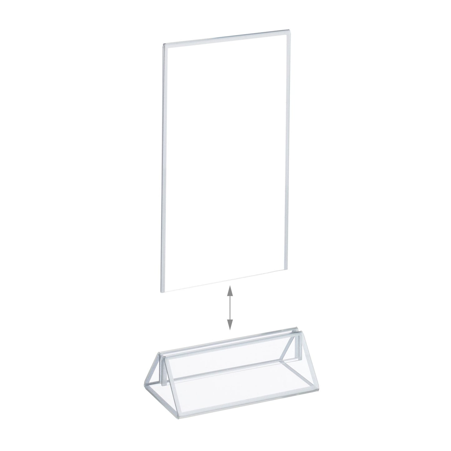 set of 6 table stands DIN A6