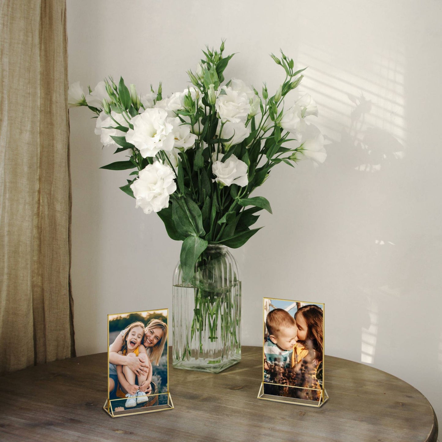 set of 6 table stands DIN A6