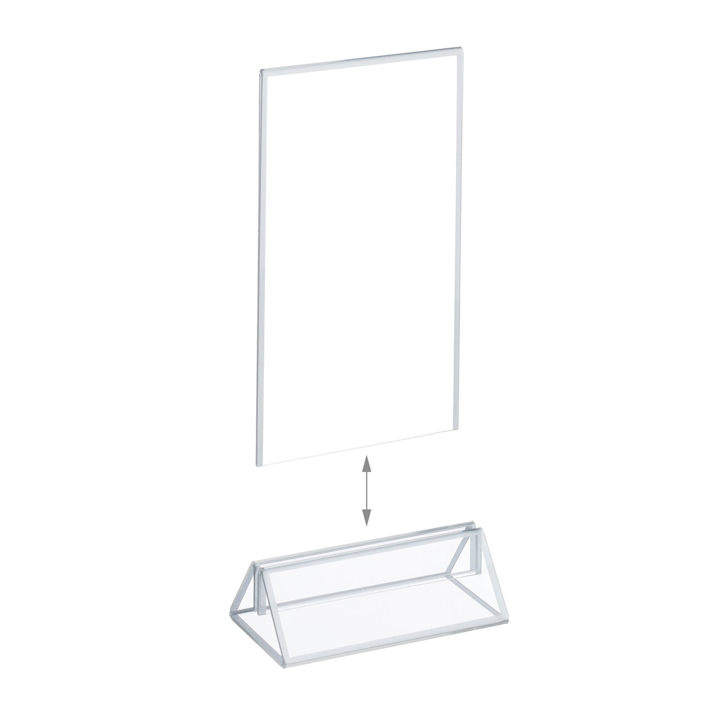 set of 6 table stands DIN A6