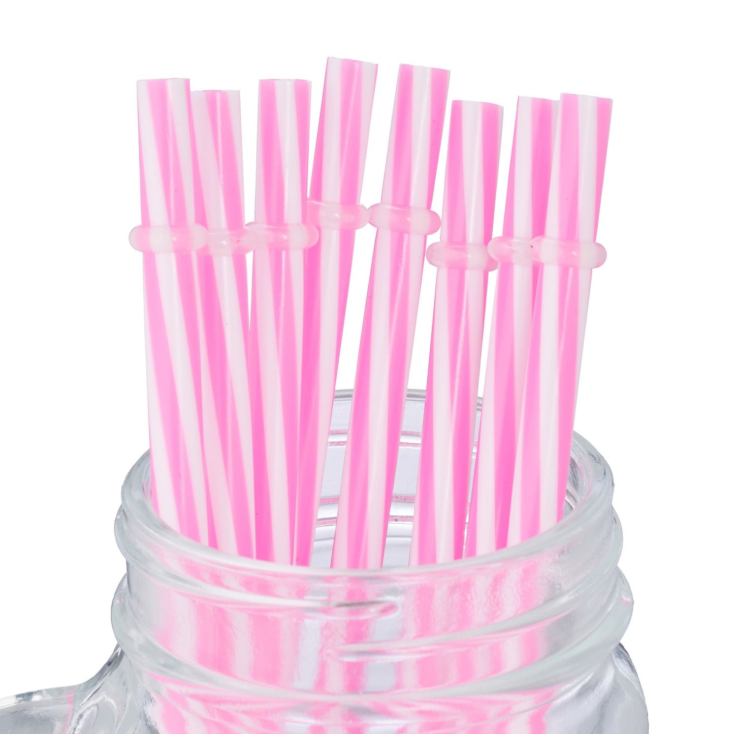 set of 8 drinking glasses with lids Flamingo