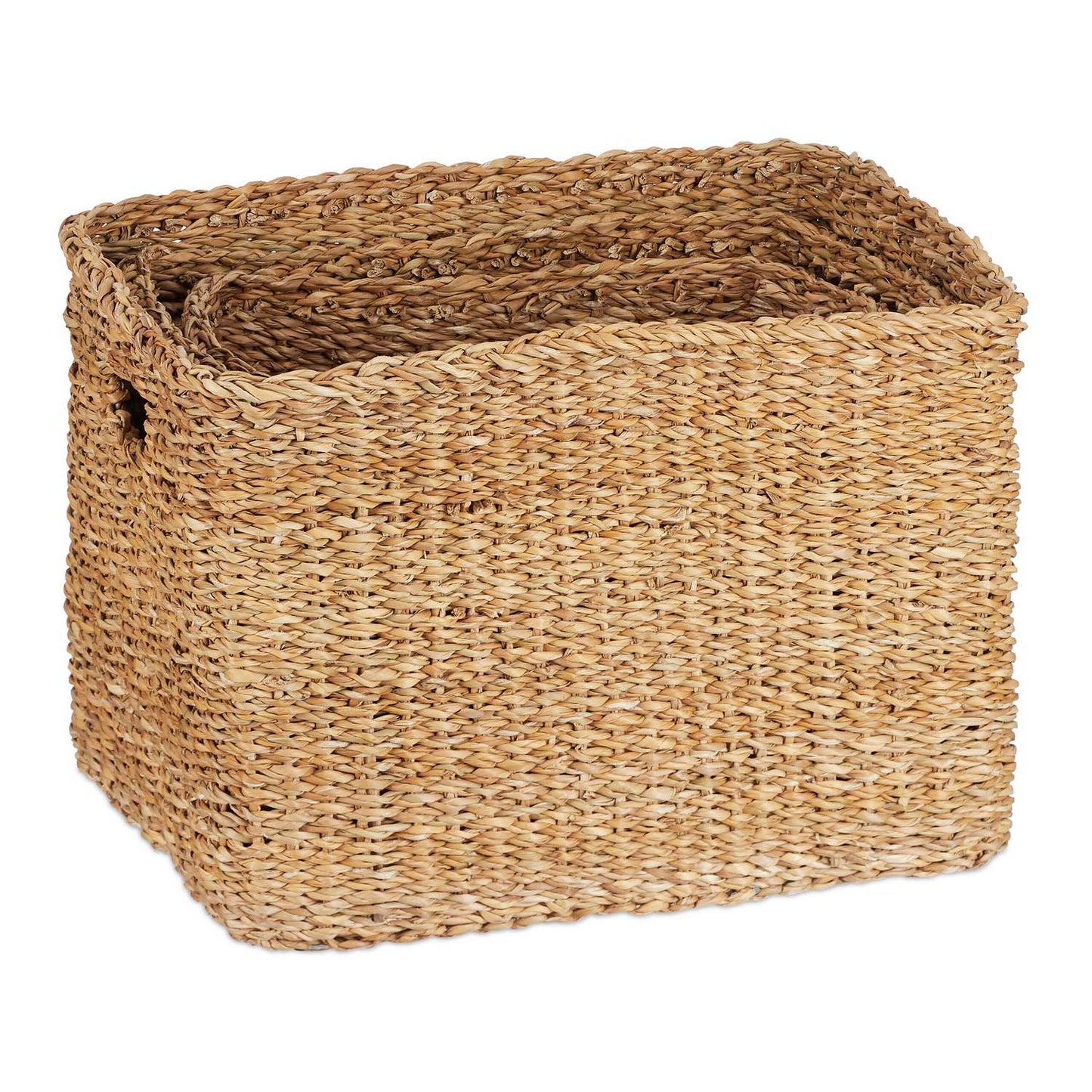 storage basket in 3 parts made of seaweed