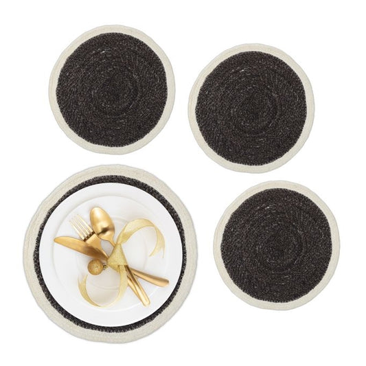 table set in 4 parts made of seaweed