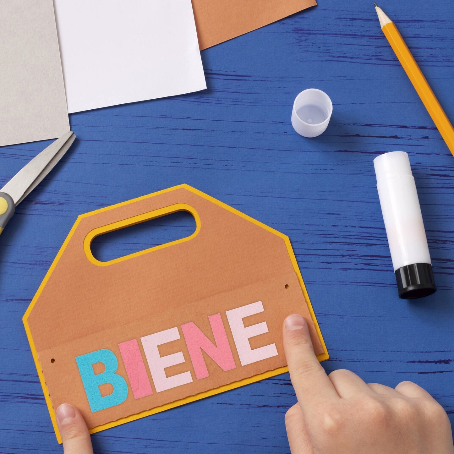 wooden letter set with 208 pieces, colorful