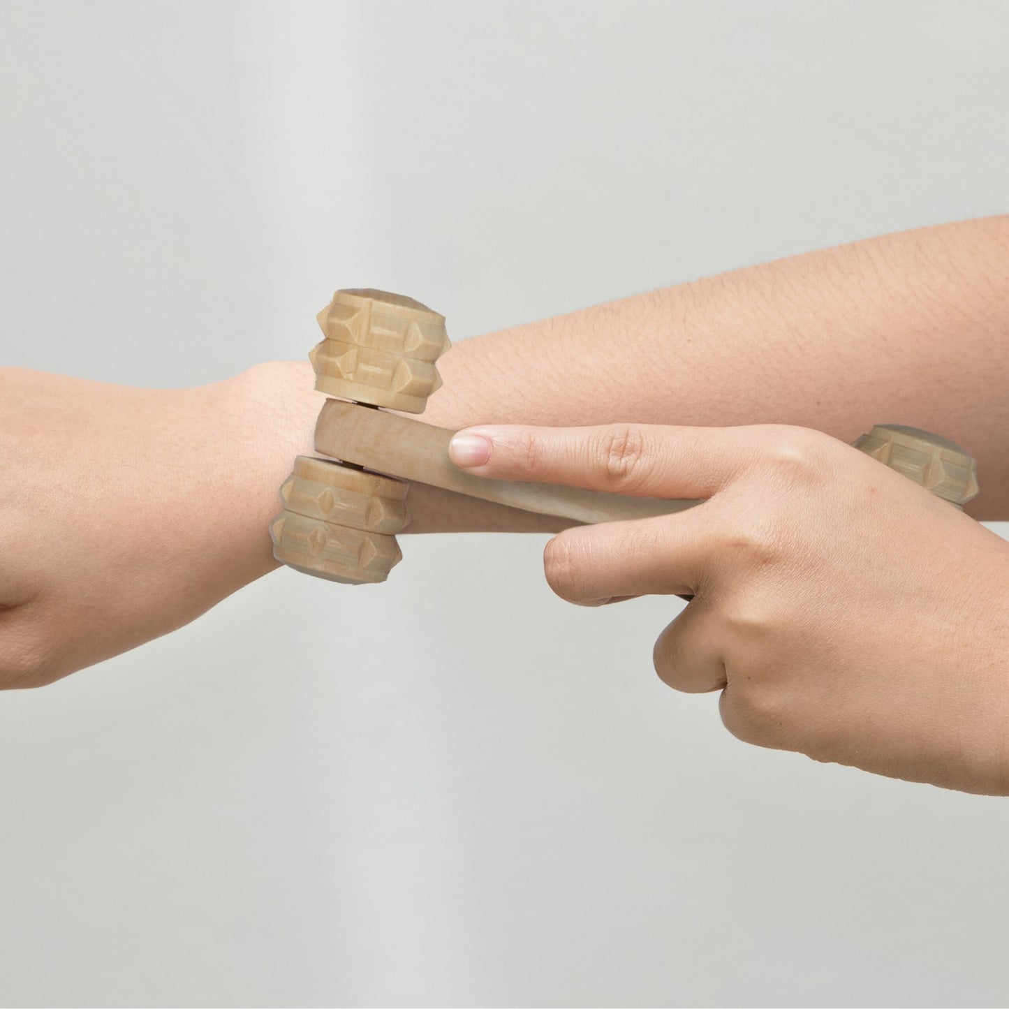 wooden massage set in 2 parts